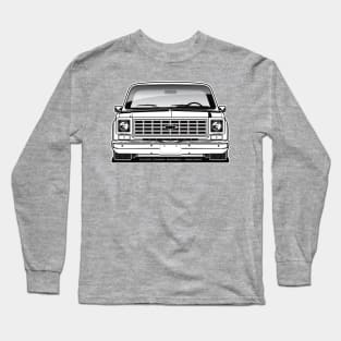 1975-1976 Squarebody Chevrolet C10 Blazer Suburban BW Long Sleeve T-Shirt